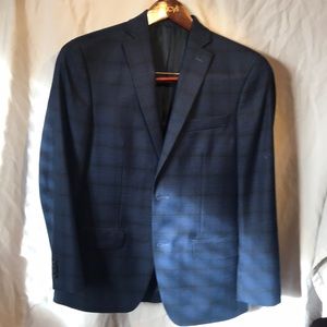 Michael Kors 36R sport coat in navy and black check.  Great condition
